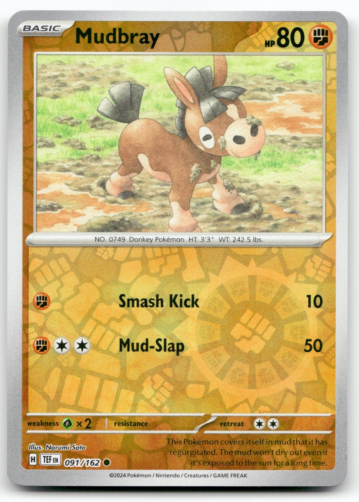 Mudbray 091/162 Reverse Holo Common SV05: Temporal Forces NM