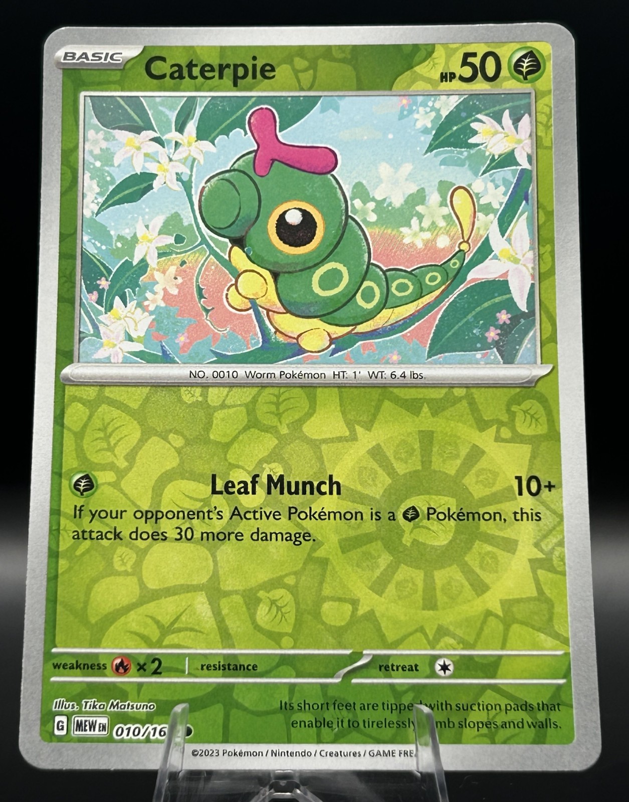 Caterpie 010/165 Reverse Holo Scarlet & Violet 151 Pokemon Card Near Mint