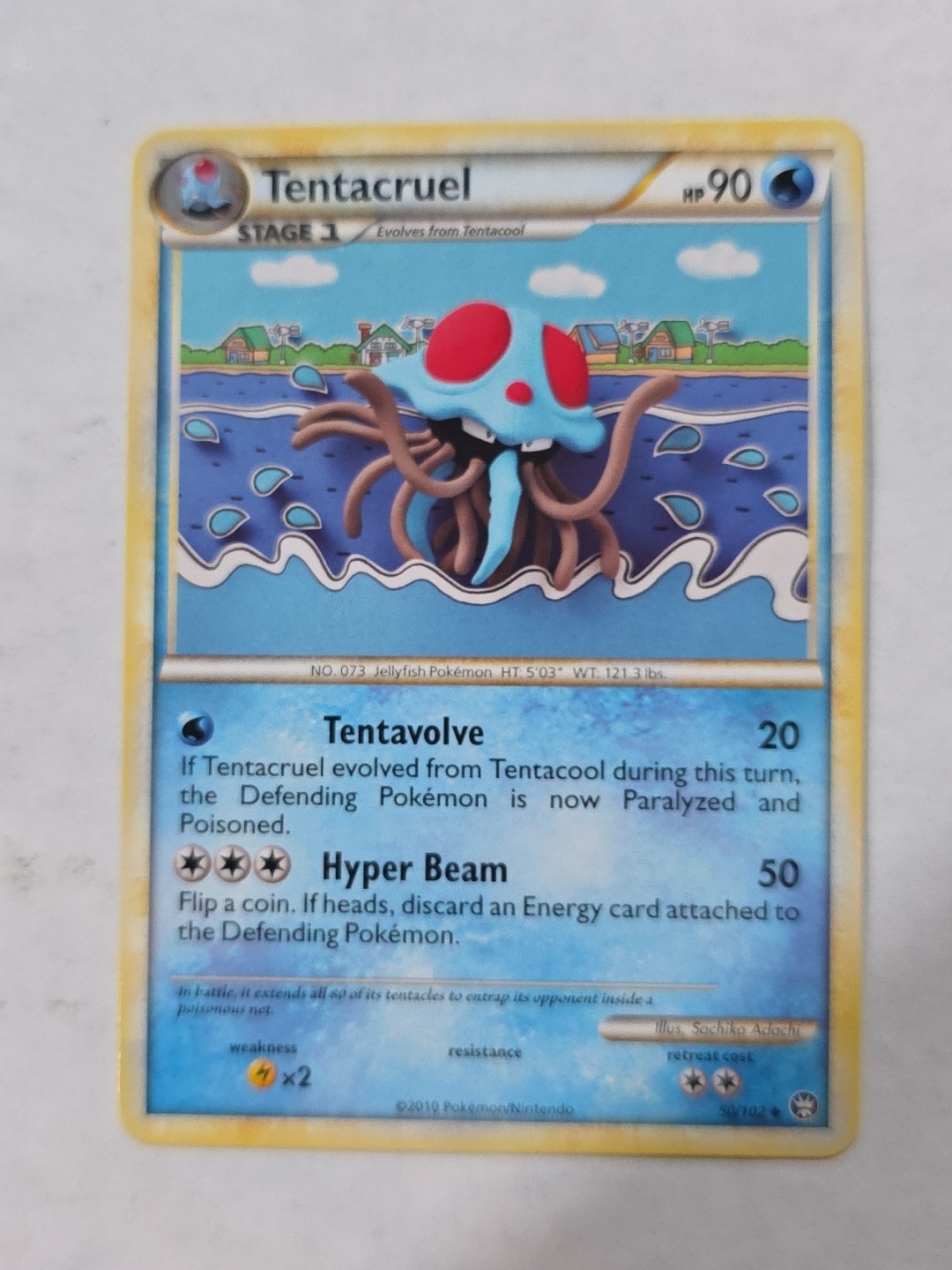 Tentacruel 50/102 HeartGold SoulSilver Triumphant Pokemon TCG Card – NM