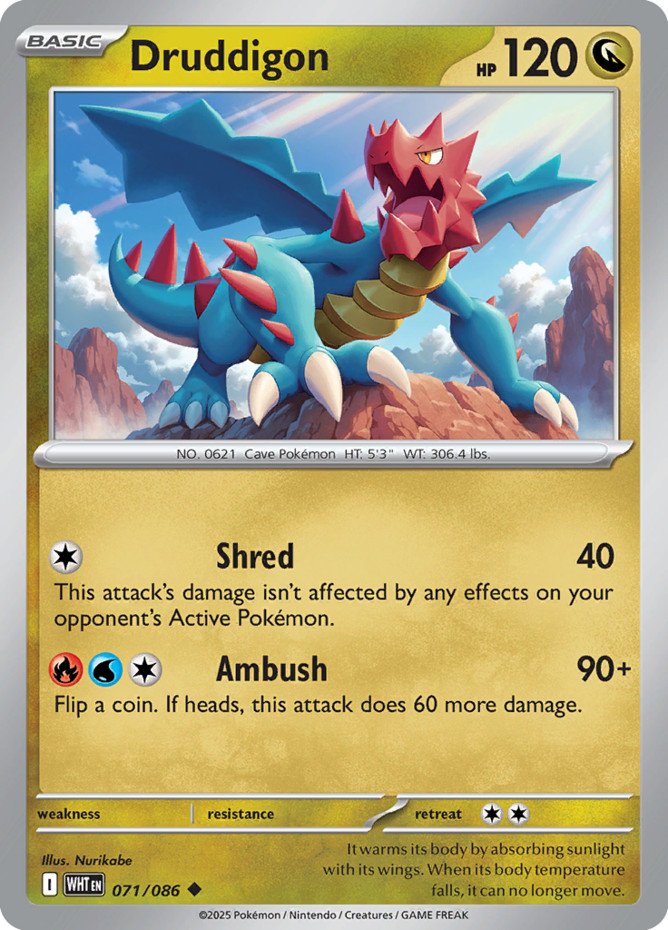 Druddigon – 071/086 – Uncommon – Near Mint