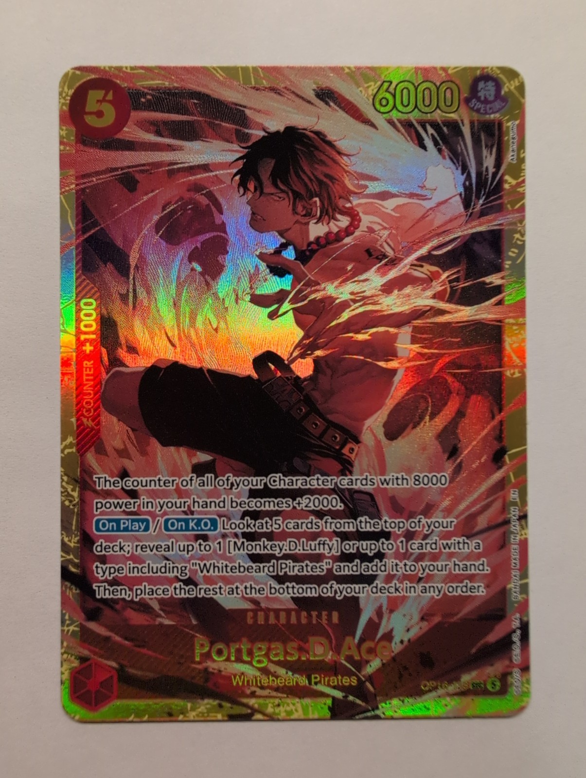 Bandai Portgas.D.Ace OP16-118 OP-16 Foil English One Piece