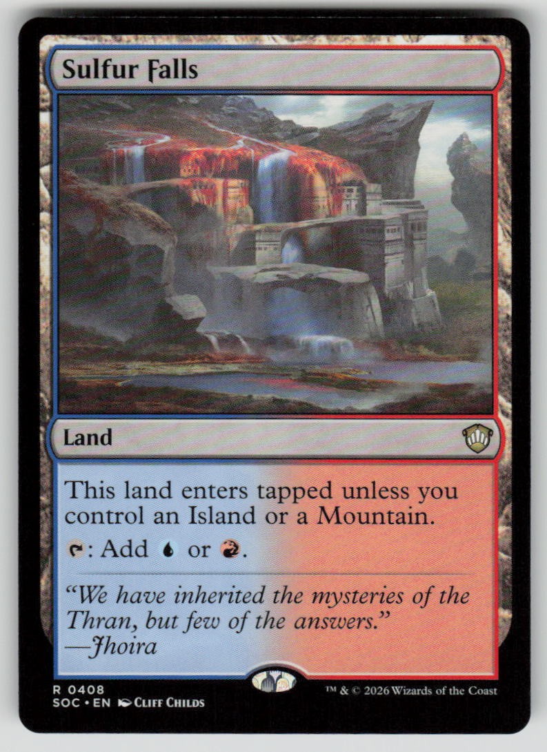 Sulfur Falls Rare Commander: Secrets of Strixhaven 408 MTG Near Mint 2026