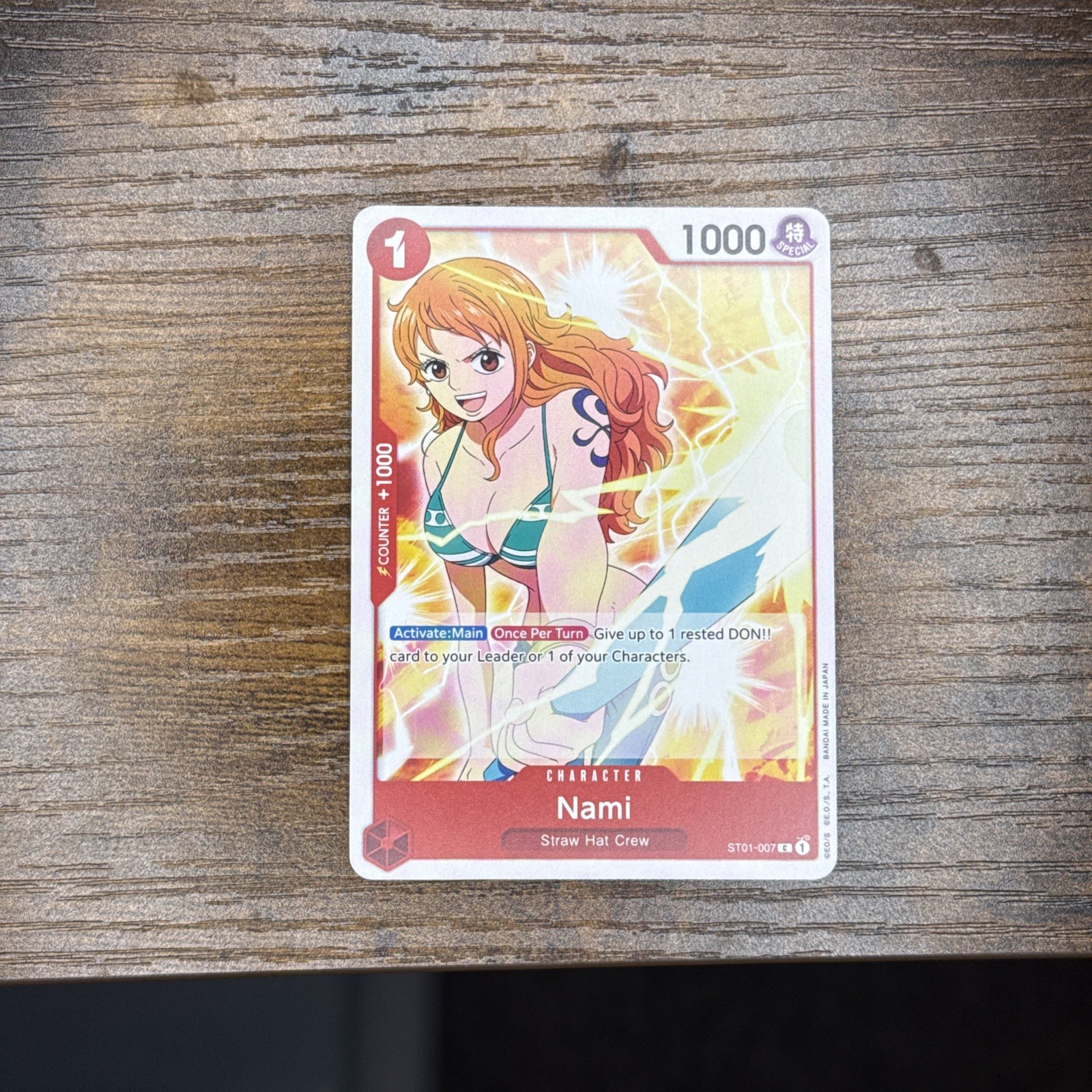 One Piece Nami (ST01-007/79) Starter Deck 01 Straw Hat Crew NM