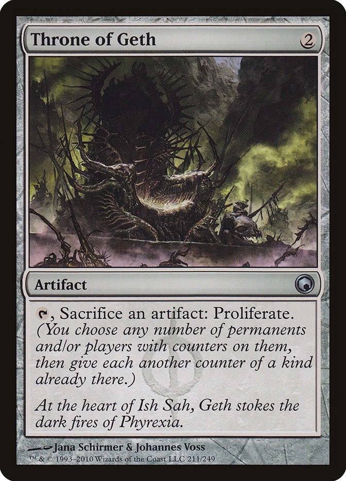 Throne of Geth (211) Scars of Mirrodin SOM MTG Magic
