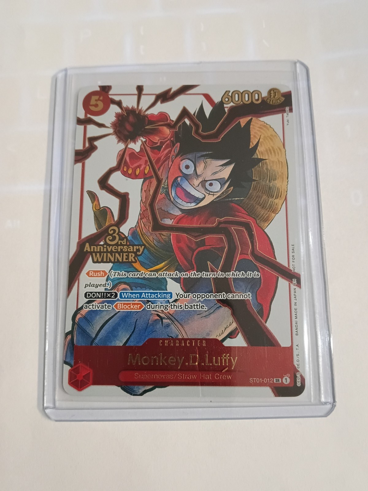 Monkey.D.Luffy – ST01-012 (3rd Anniversary Winner) ST01-012 One Piece Promotion