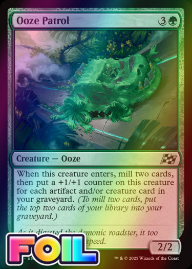 x1 Ooze Patrol DFT Aetherdrift MTG 172 FOIL UNCOMMON M/NM 1x