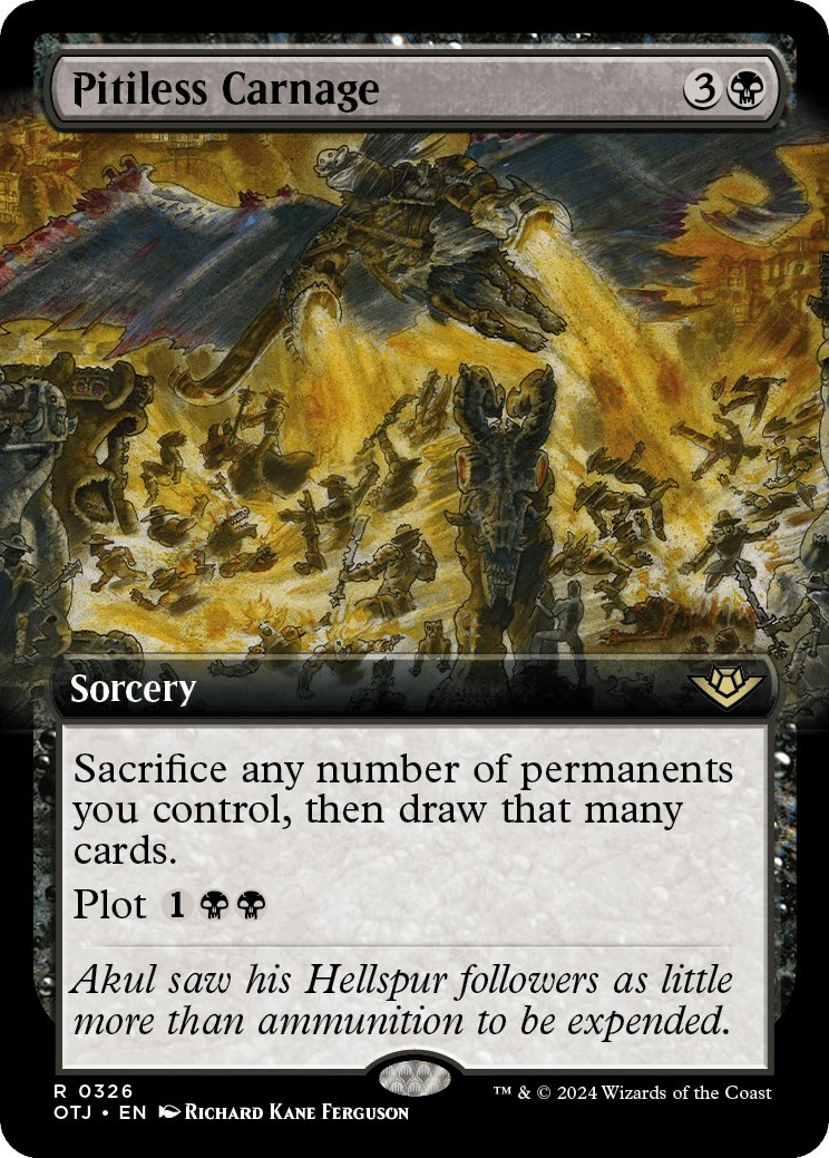 Pitiless Carnage (Extended Art) – OTJ – 326 NM/LP