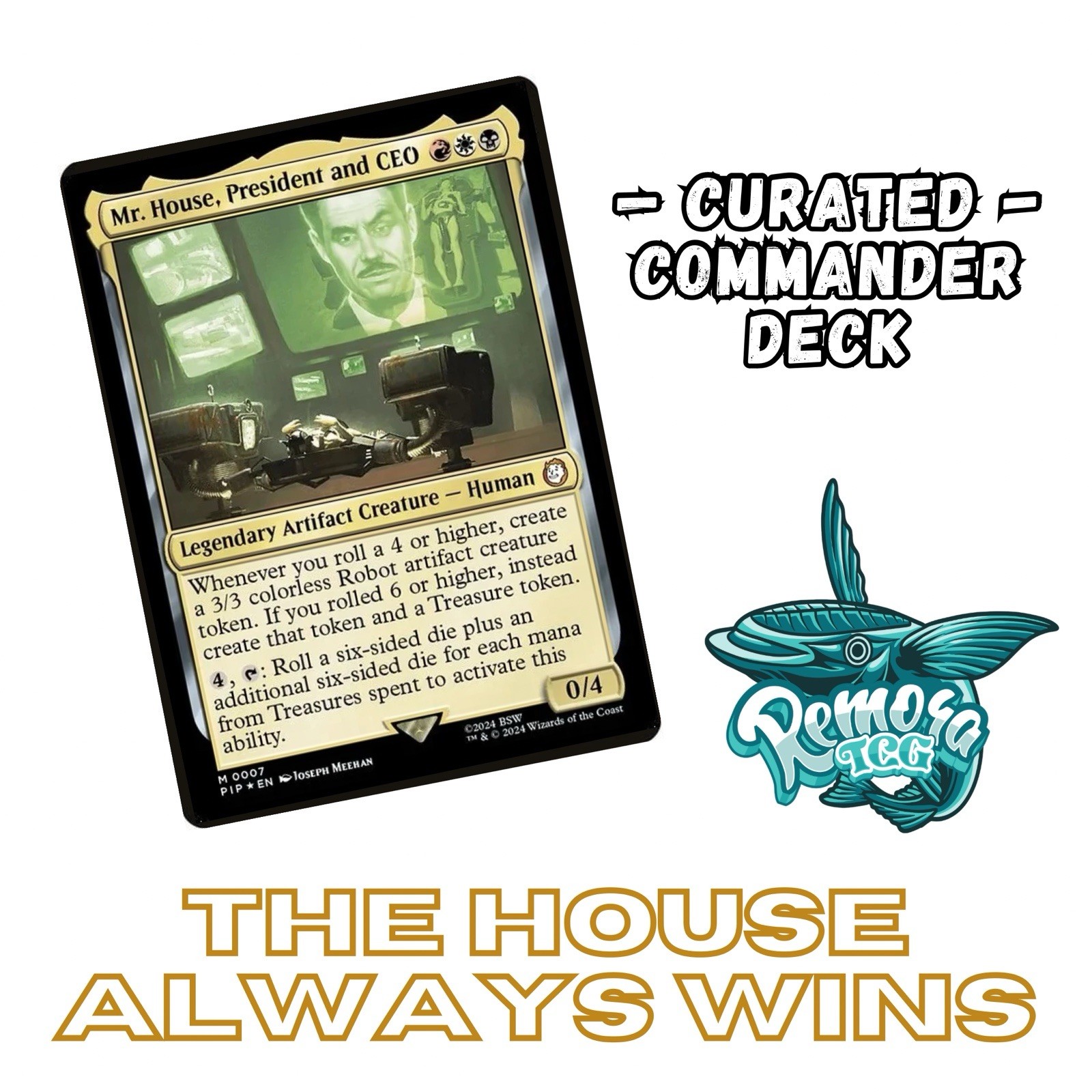 Mr House, President And CEO Custom Commander Deck | Ready-to-play EDH | MTG