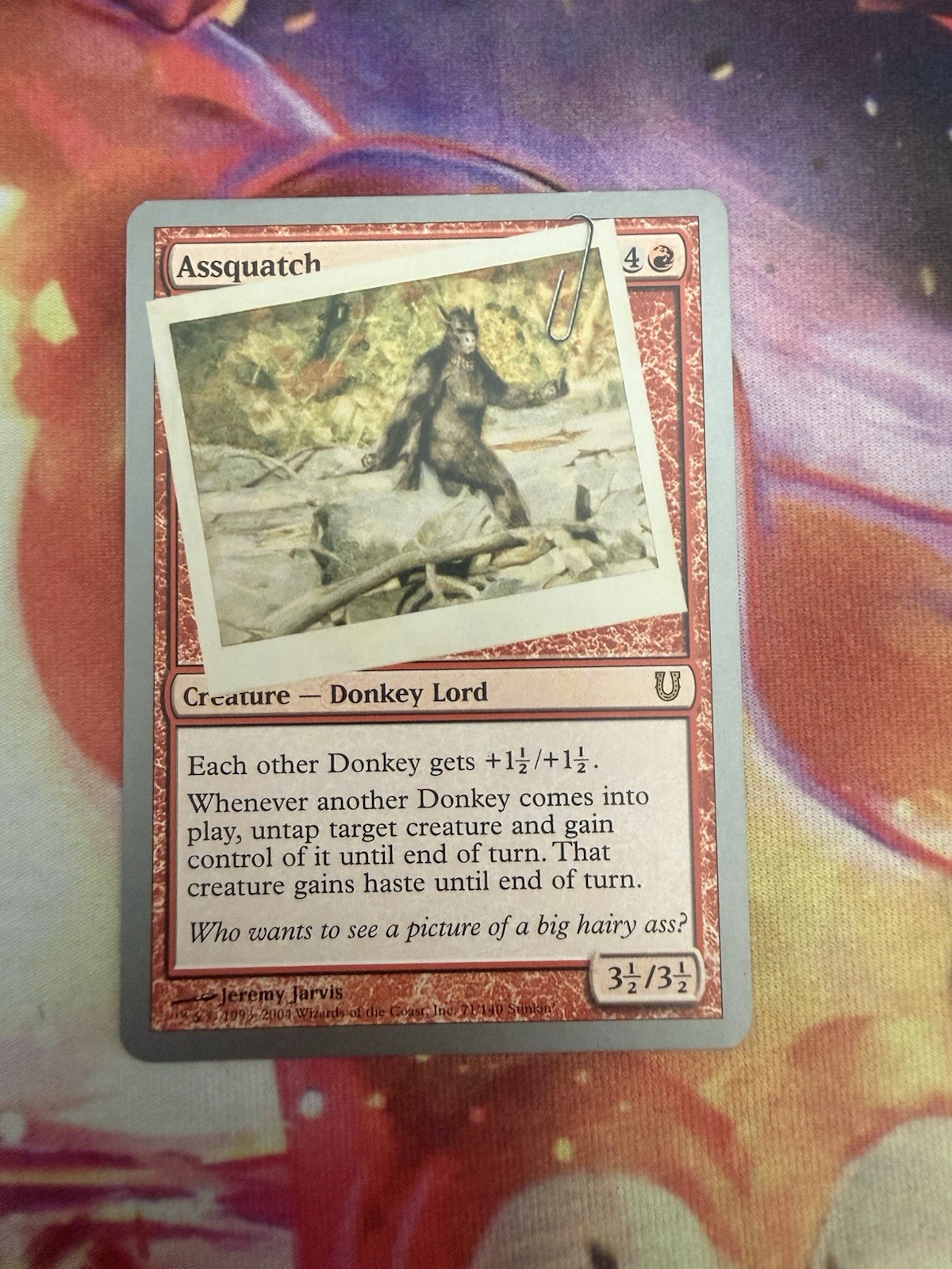 Assquatch MTG – Unhinged – Moderate Play