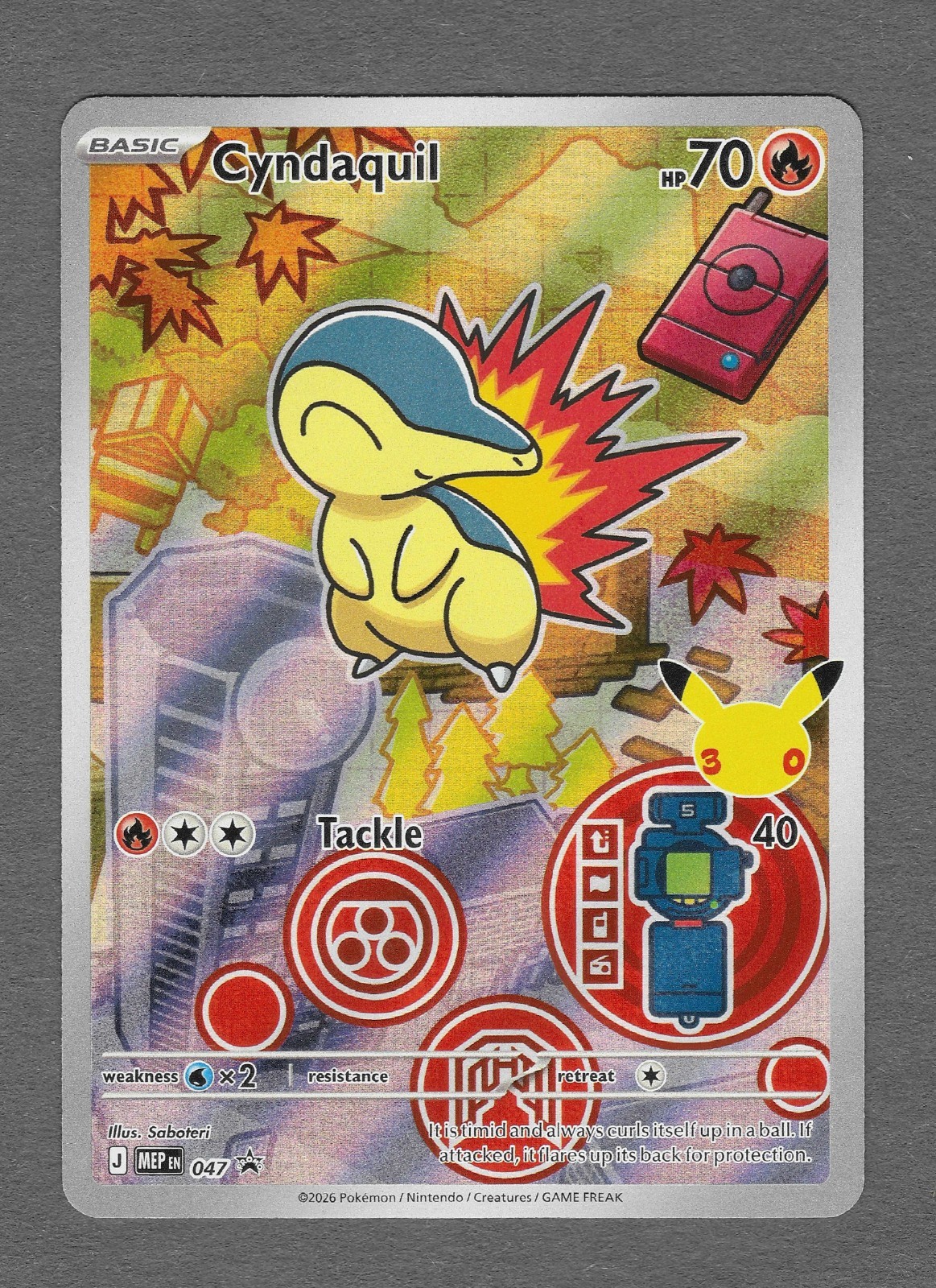 Cyndaquil 047 Me: Mega Evolution Promo Holo