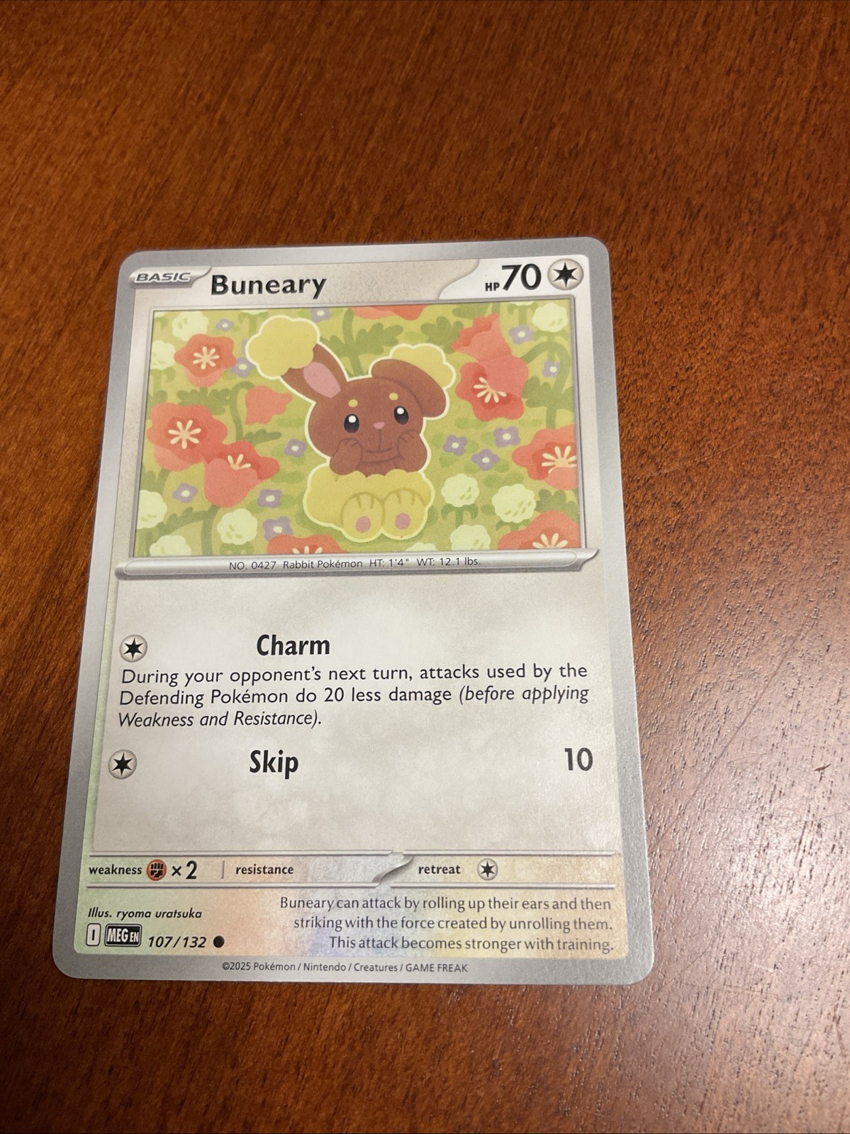 Buneary 107/132 Mega Evolution Regular Pokemon TCG Card