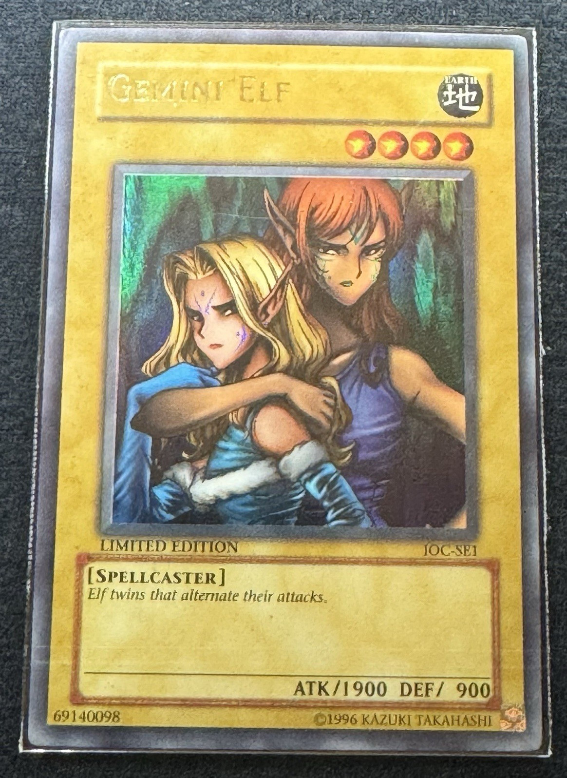 Konami Yu-Gi-Oh! Gemini Elf IOC-SE1 Foil Ultra Rare Limited Ed EN 1900/900