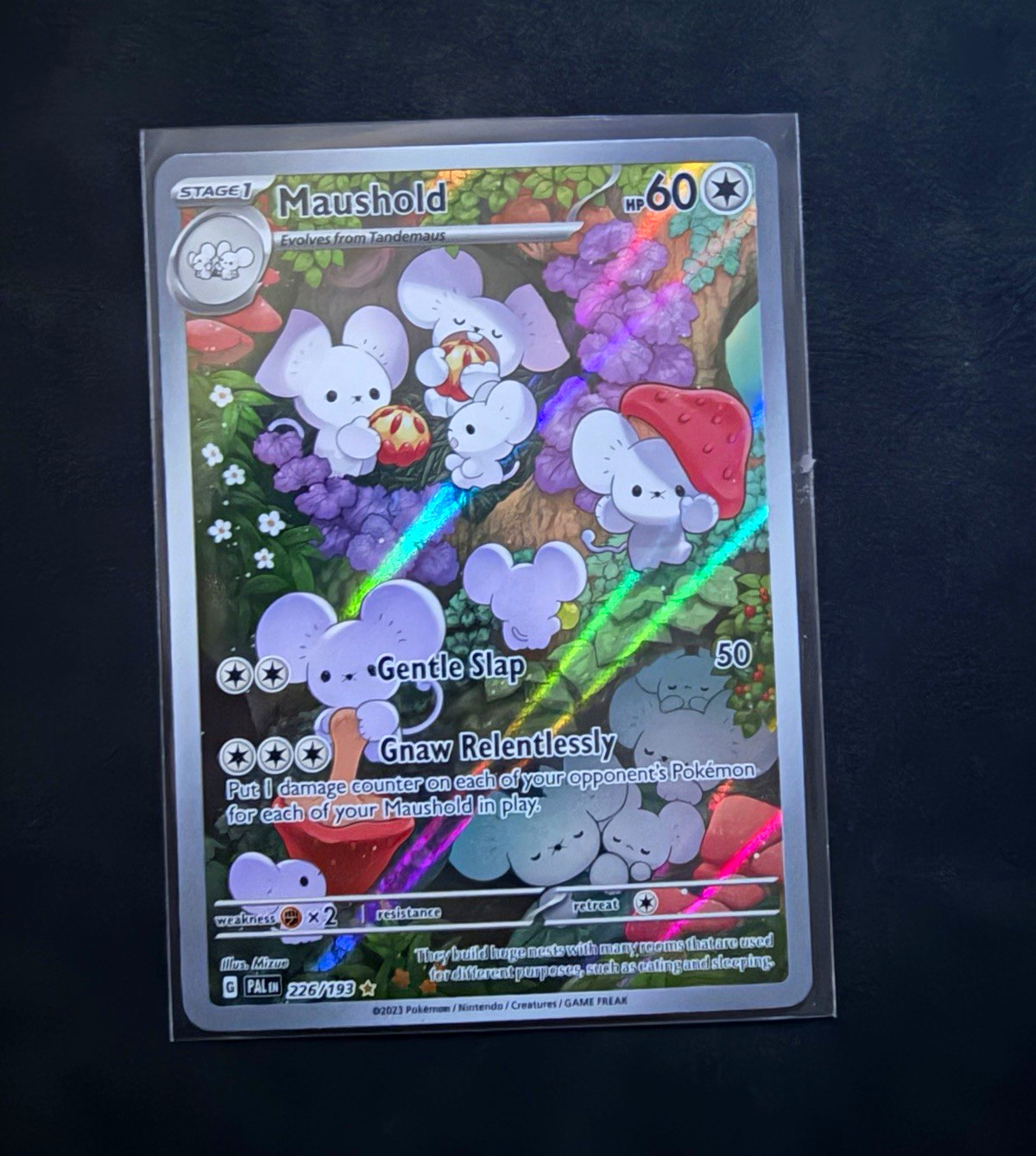 Maushold 226/193 Paldea Evolved Illustration Rare Holo Full Art English 2023