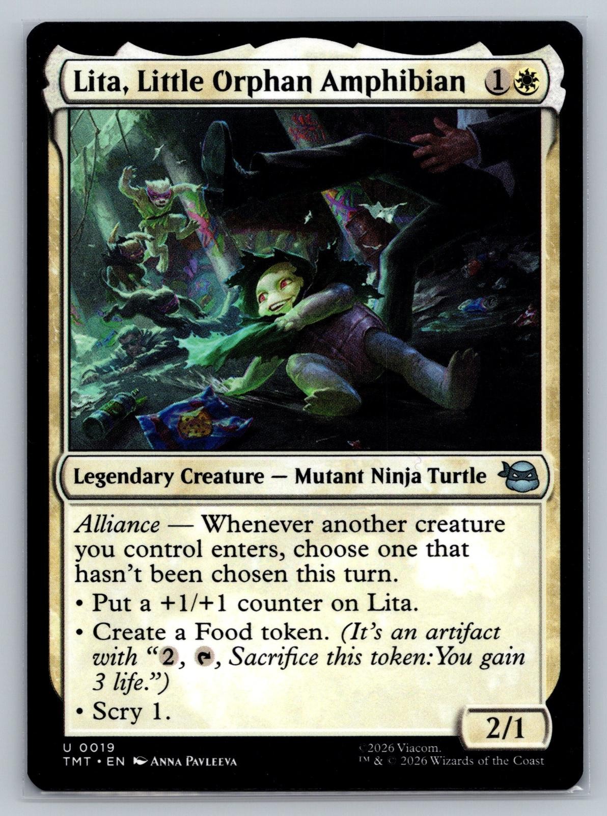 Lita, Little Orphan Amphibian 0019 Teenage Mutant Ninja Turtles TMT MTG Pavleeva
