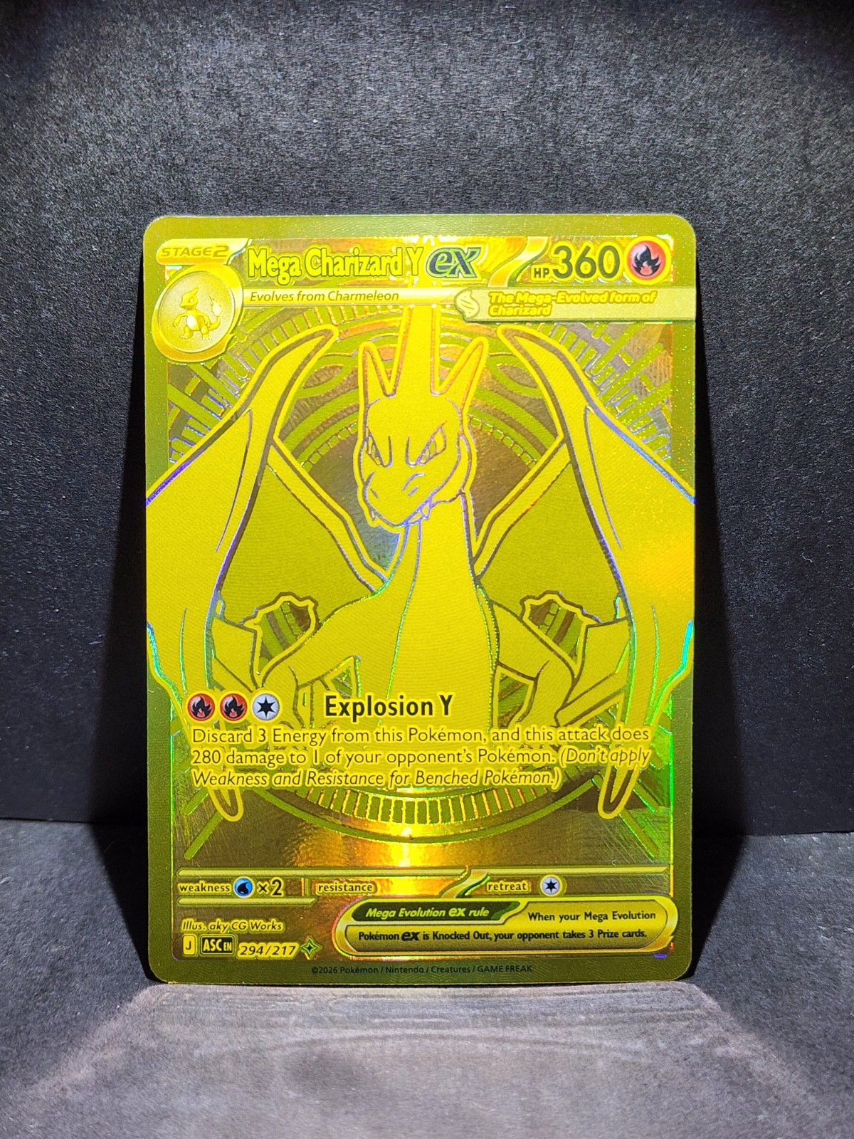 Mega Charizard Y ex 294/217 Me: Ascended Heroes Holo