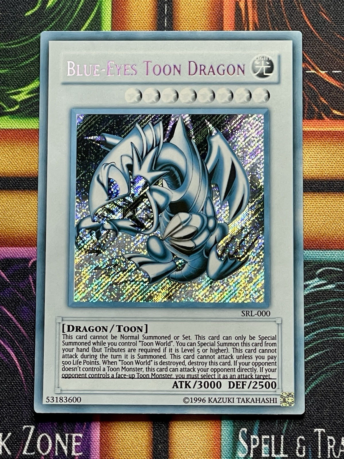 Blue-Eyes Toon Dragon | FADED | SRL-000 | Secret Rare | NM | 1996| 1/1 | YuGiOh!