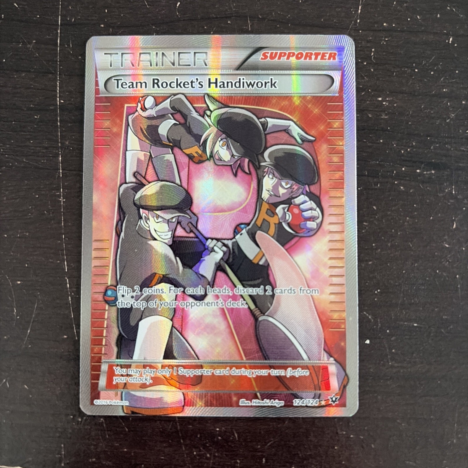 Team Rockets Handiwork 124/124 2016 LP Condition