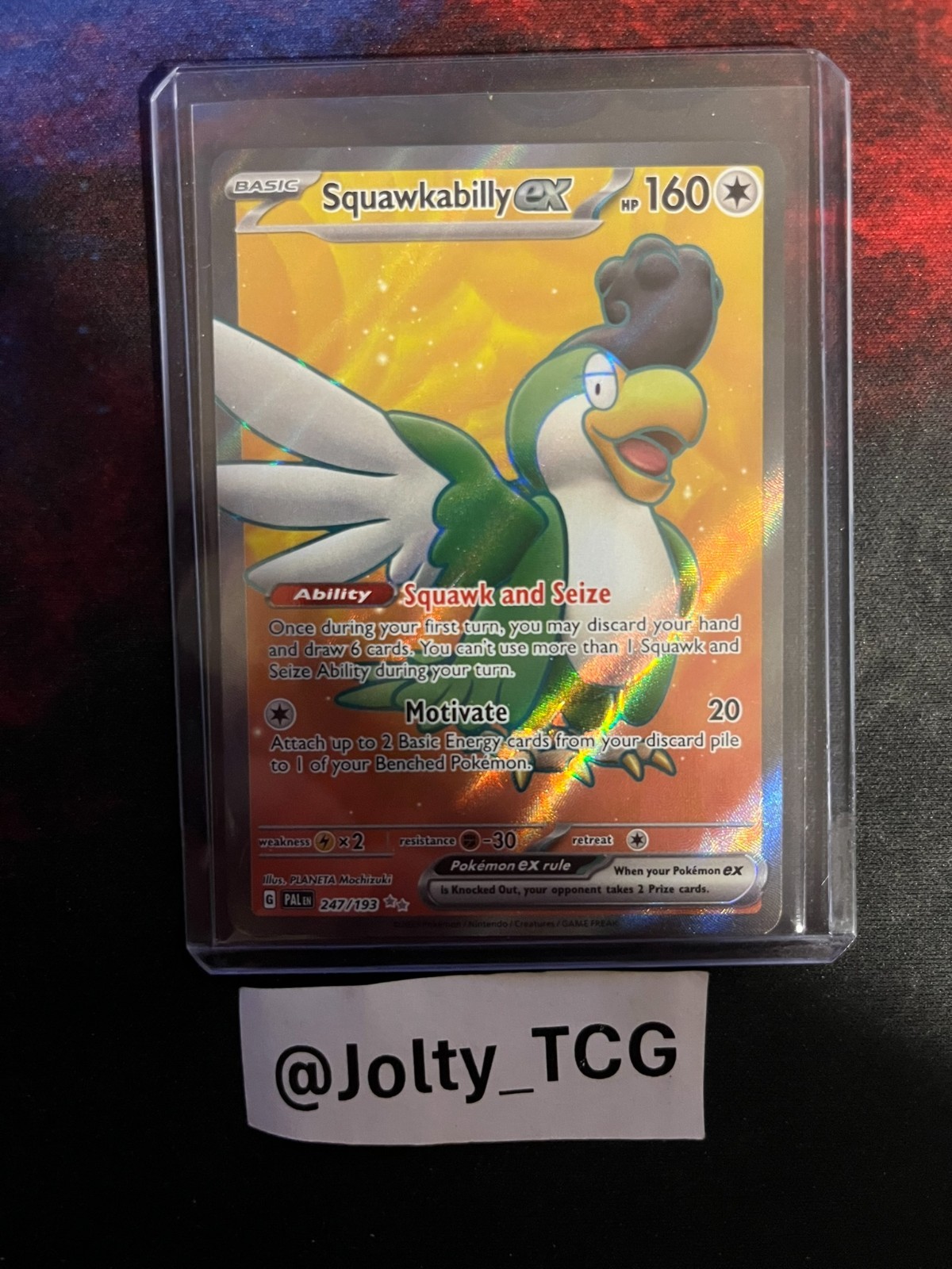 Squawkabilly ex 247/193 Sv02: Paldea Evolved Holo