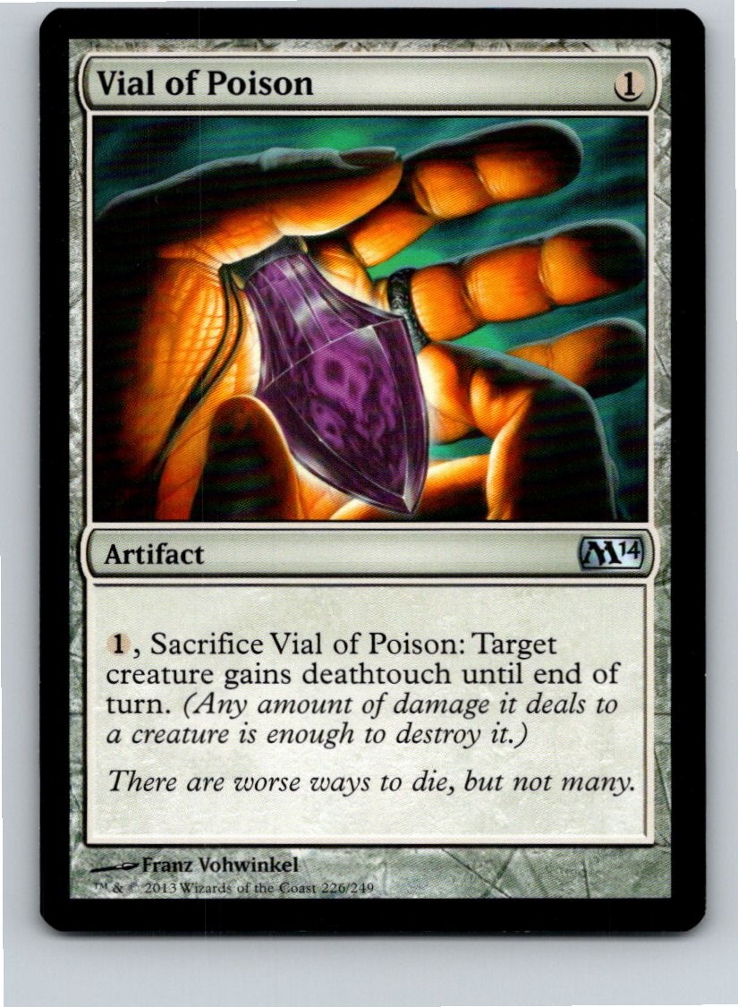 Magic the Gathering Vial of Poison Magic 2014 (M14) MTG Free Shipping!