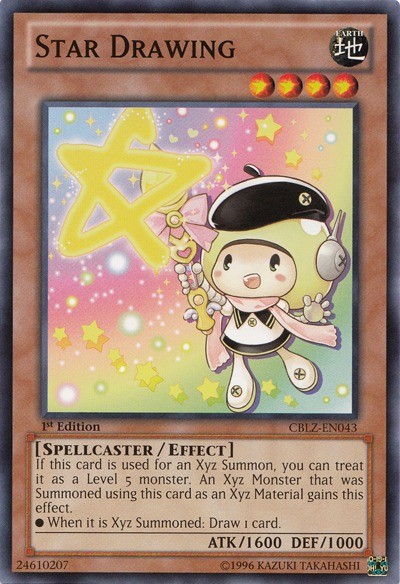 3 x Star Drawing – CBLZ-EN043 – Common – Unlimited Edition Near Mint, English YG