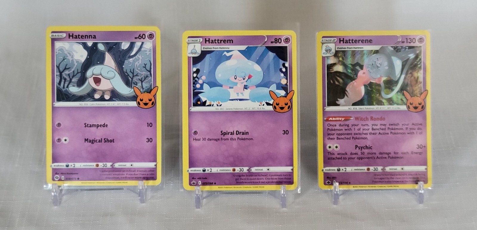 🔥 Pokemon TCG 🔥 Trick or Trade Halloween Stamp Cards 🔥 Complete Mast Set ✈️🚀