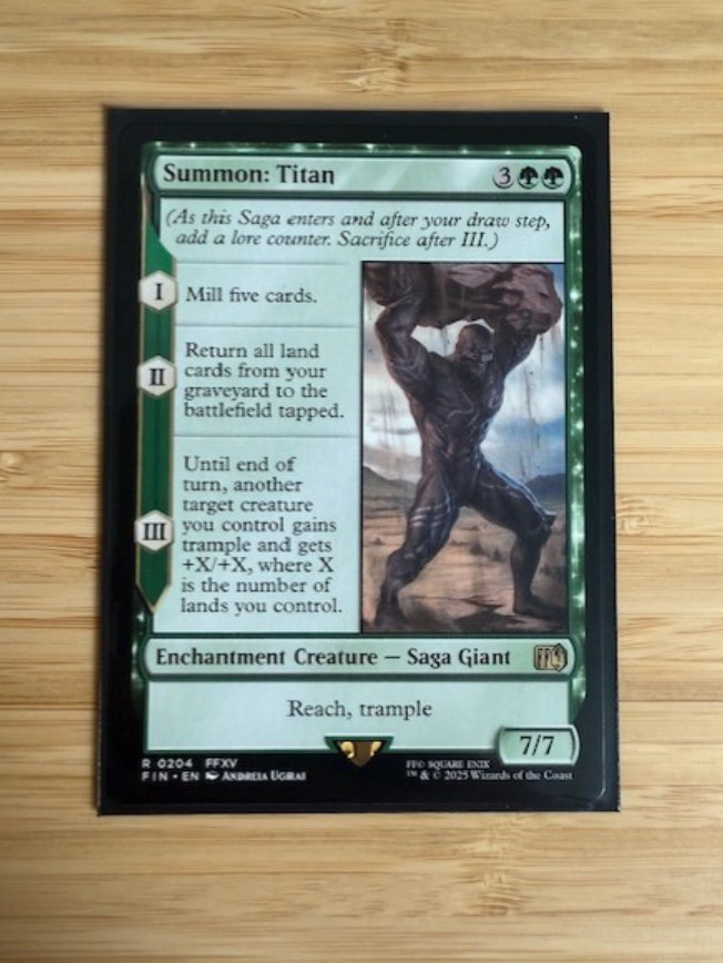 Magic the Gathering: Summon: Titan Final Fantasy Regular NM