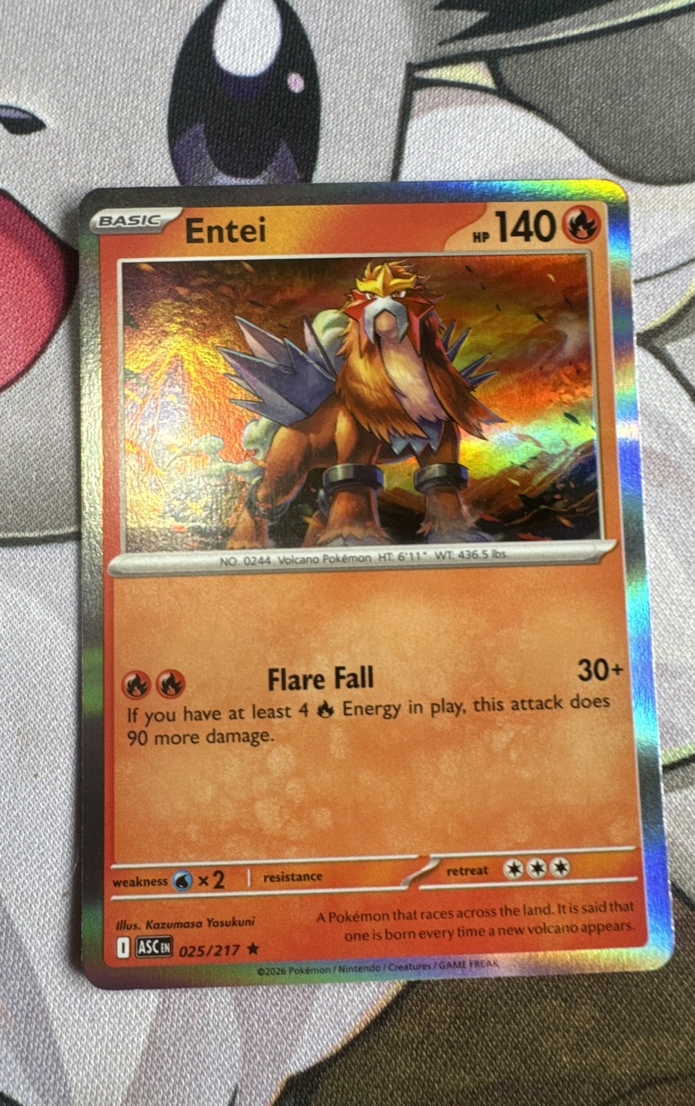 Entei 025/217 Me: Ascended Heroes Holo