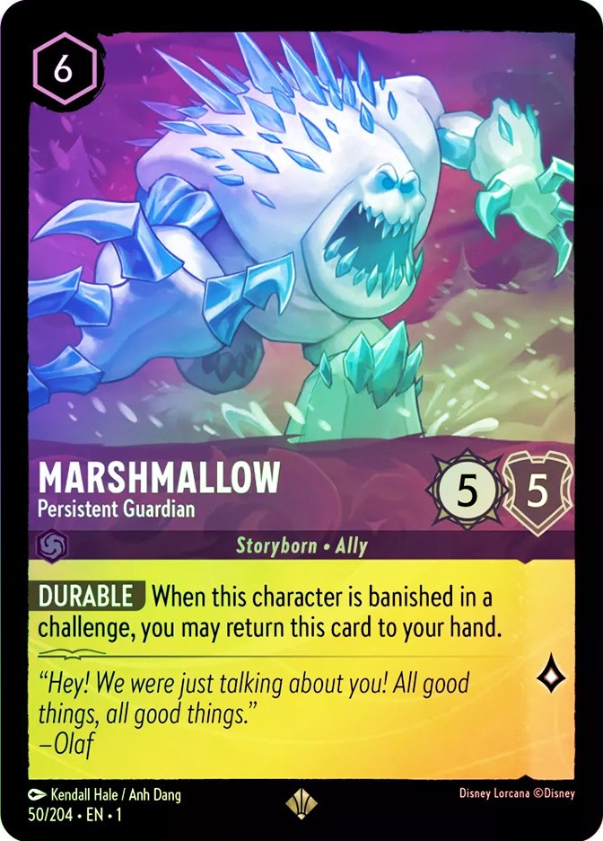 Lorcana FOIL Marshmallow – Persistent Guardian – The First Chapter # 050