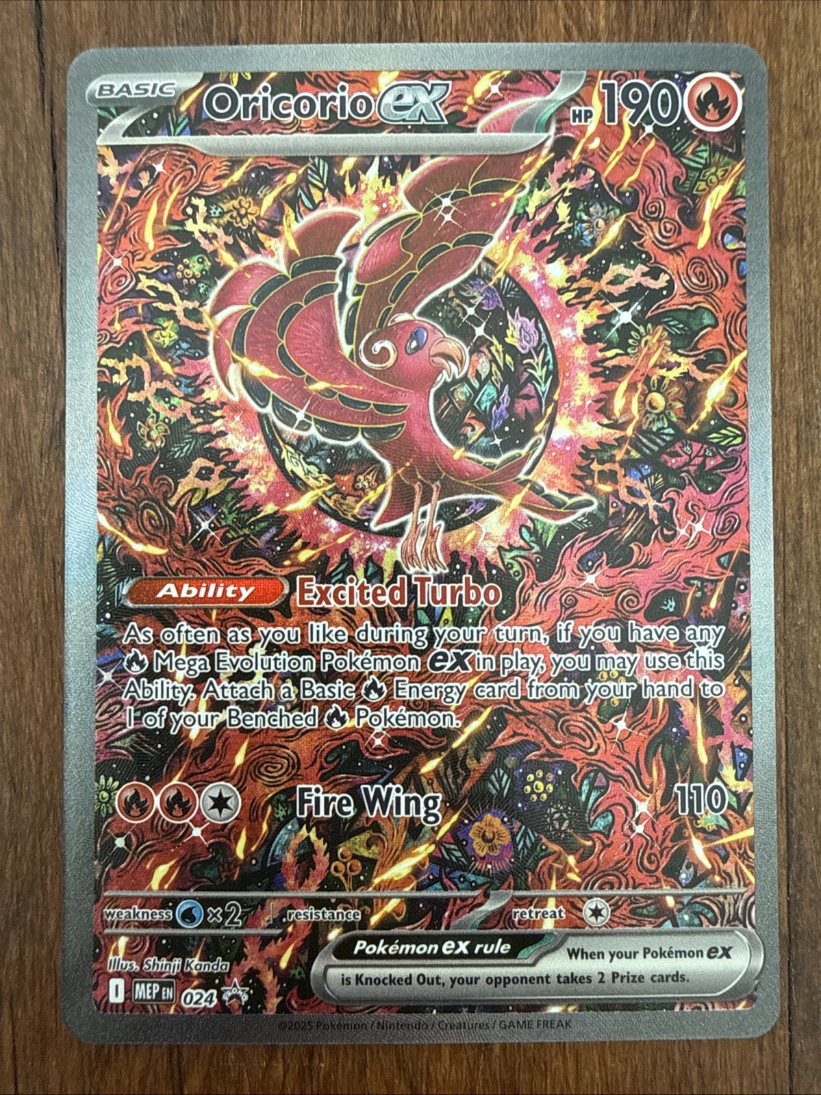Oricorio ex 024 Me: Mega Evolution Promo Holo