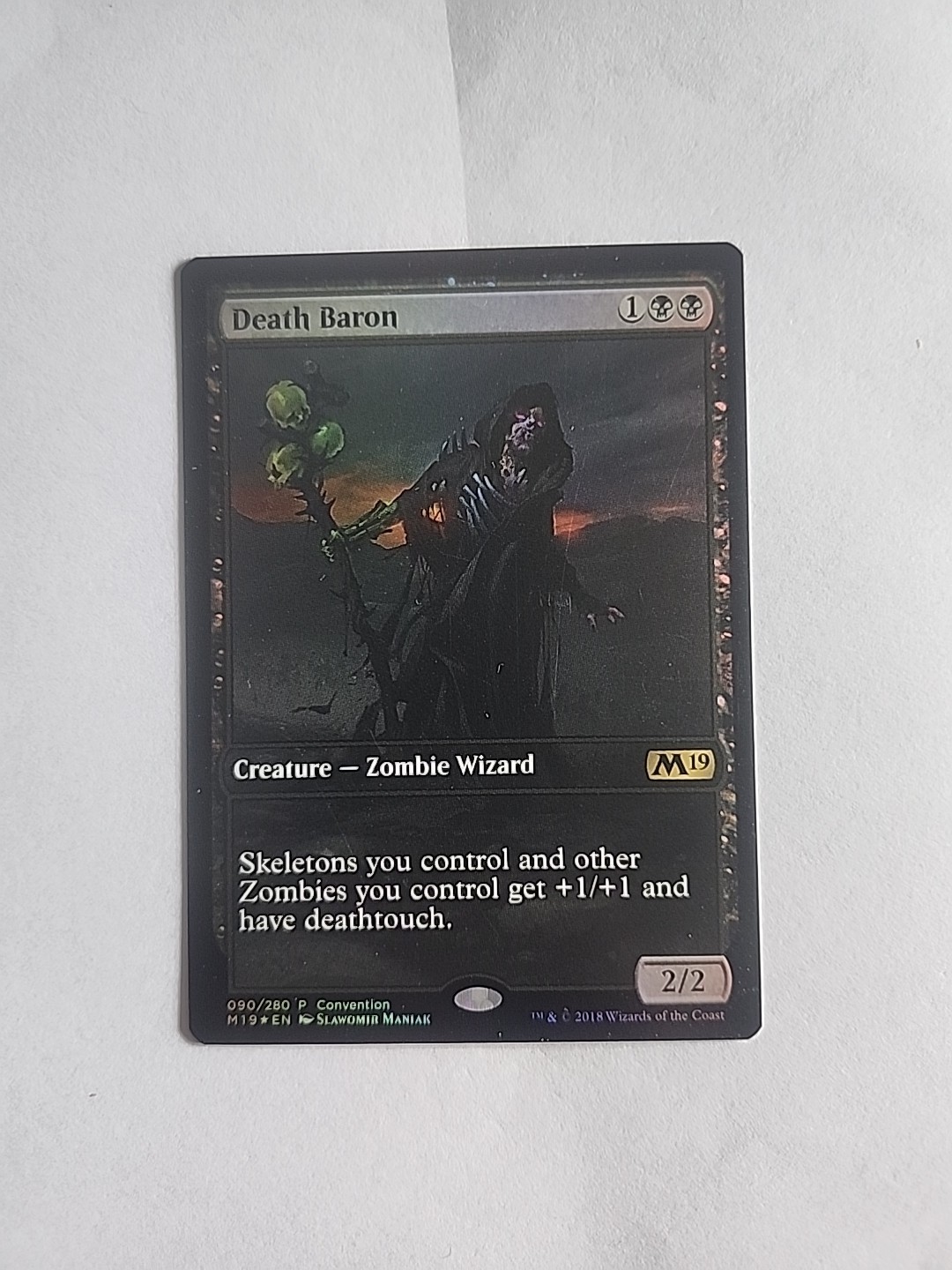 Death Baron (2018 Convention Promo) – Foil NM MTG Media Promos