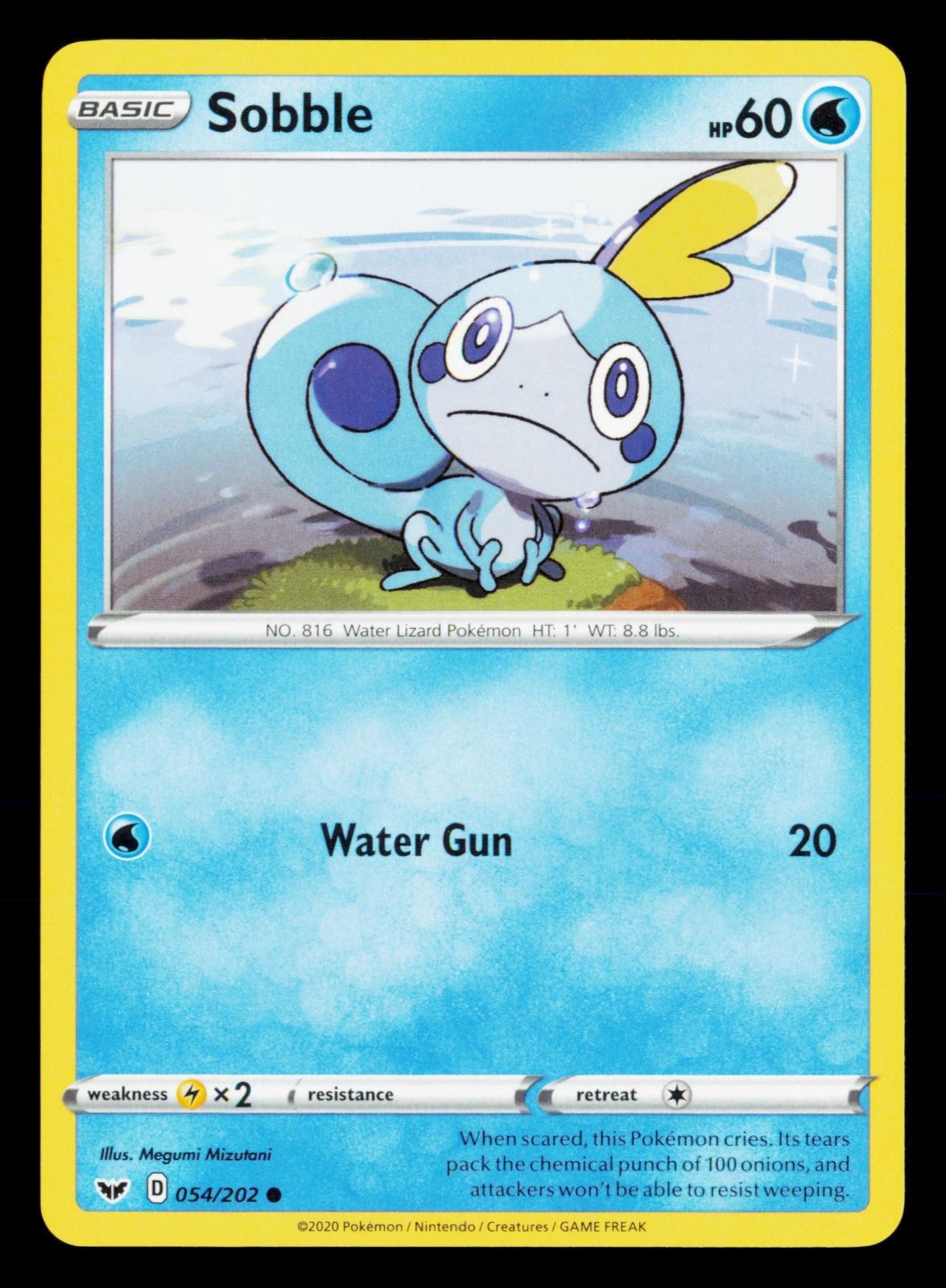 Sobble 054/202 Common Sword & Shield Pokemon Near Mint