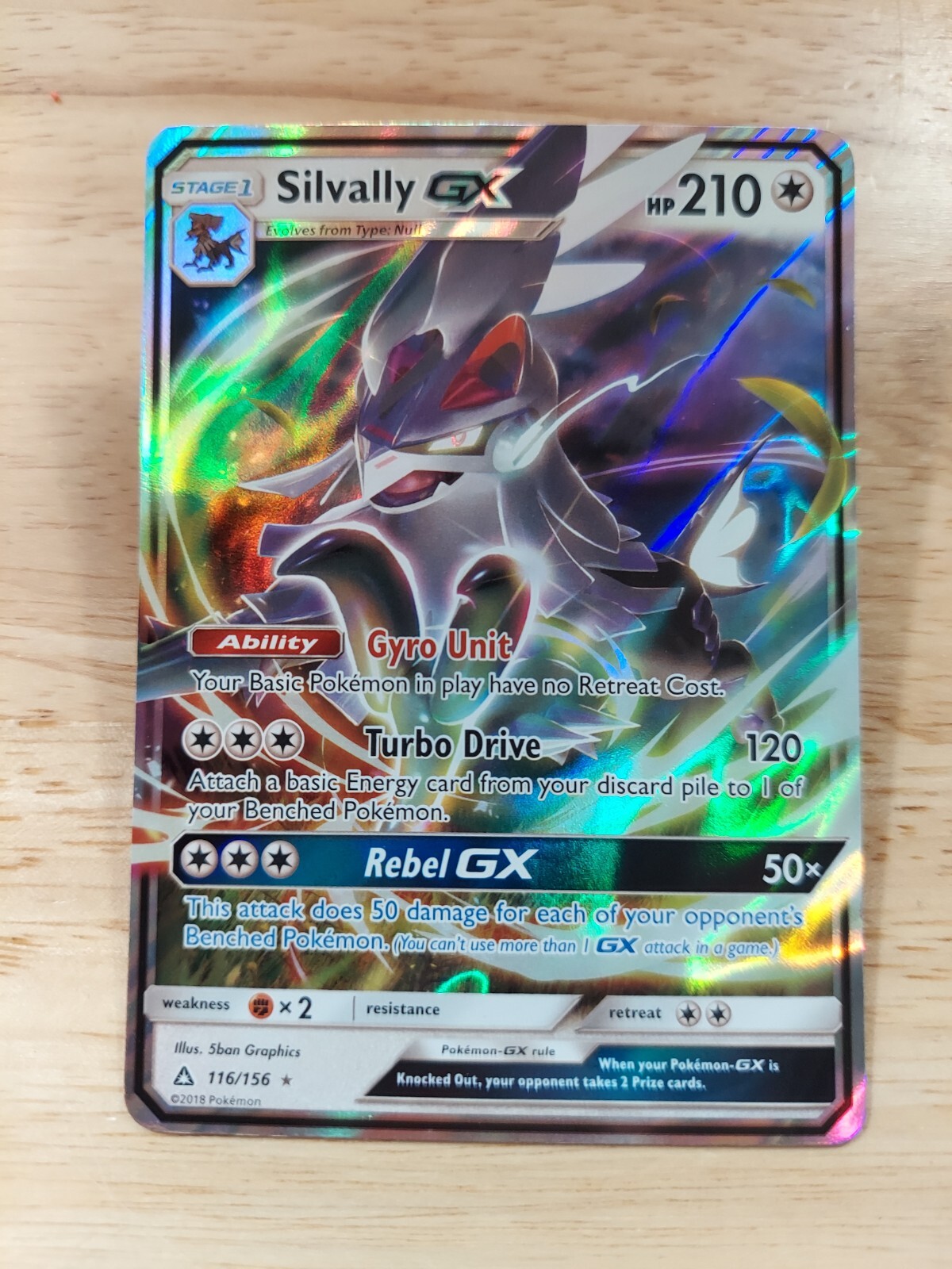 Silvally GX 116/156 Ultra Prism NM Ultra Rare Pokemon Card