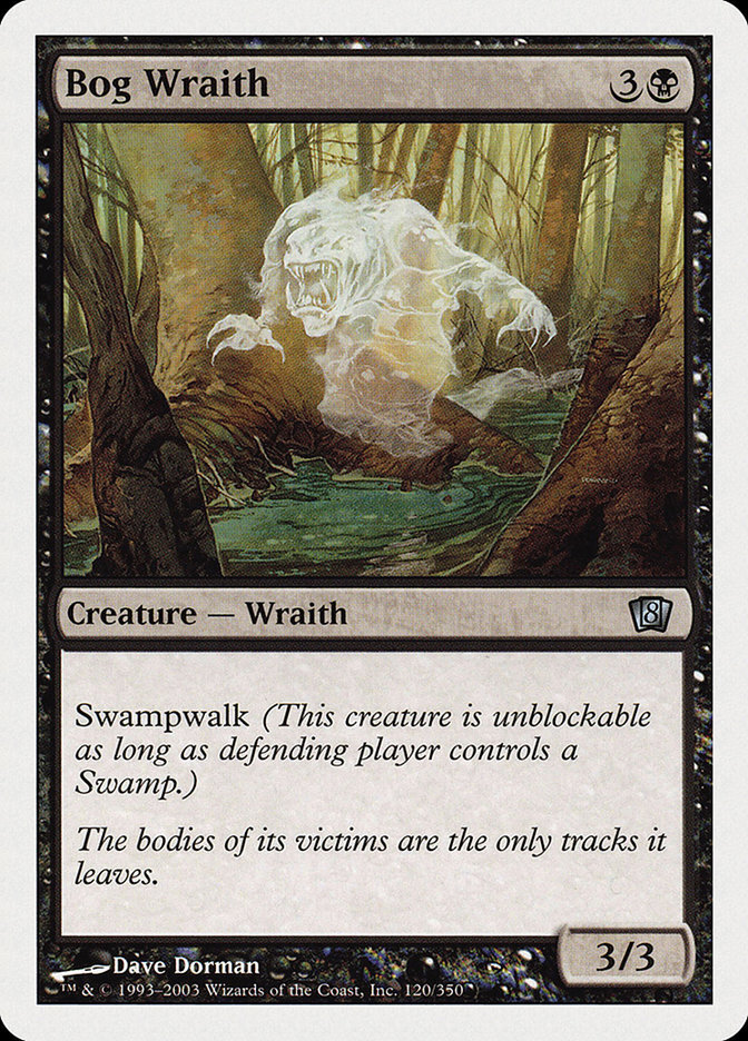 1x Bog Wraith – LP – 8th/9th Edition – SPARROW MAGIC mtg