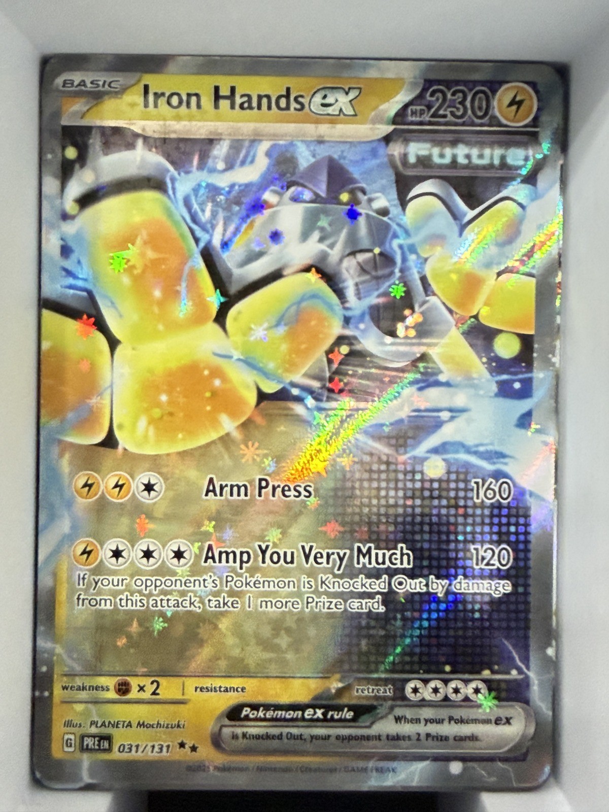Iron Hands ex – Holo Double Rare SV: Prismatic Evolutions 031/131 NM