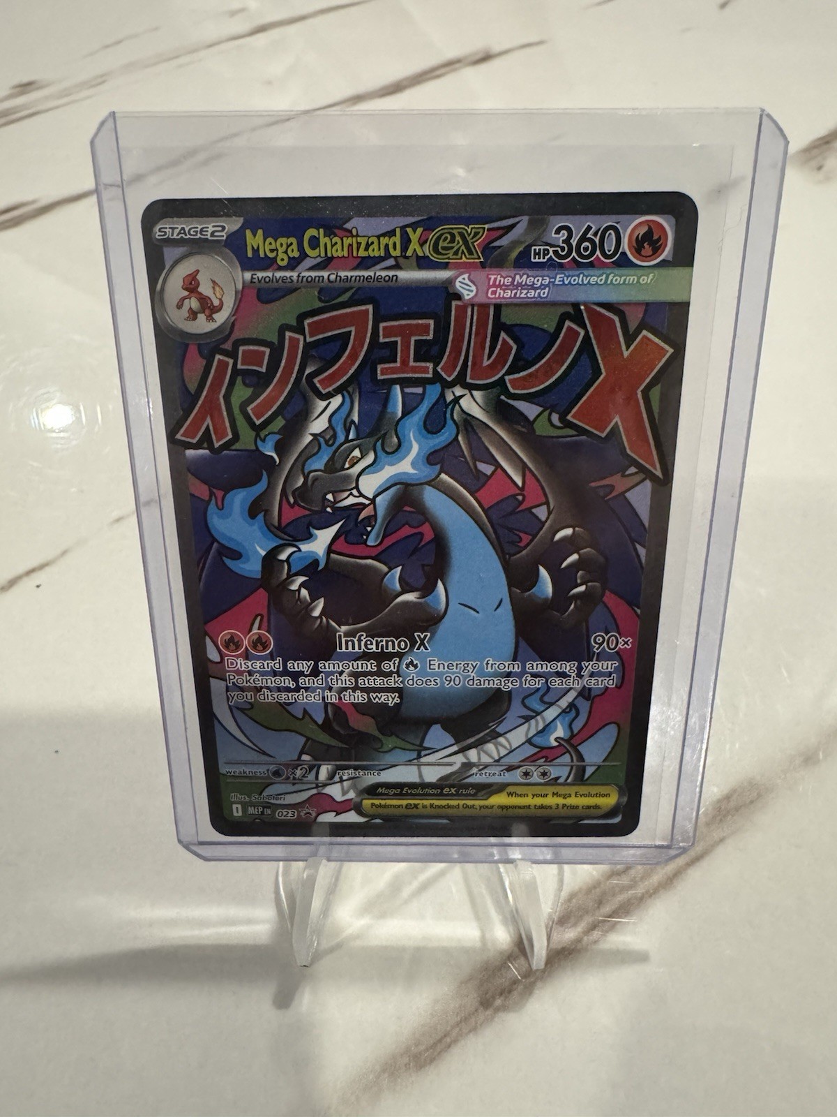 Mega Charizard X EX – MEP 023 – Promo Card from UPC – Pokemon TCG NM See Pics!