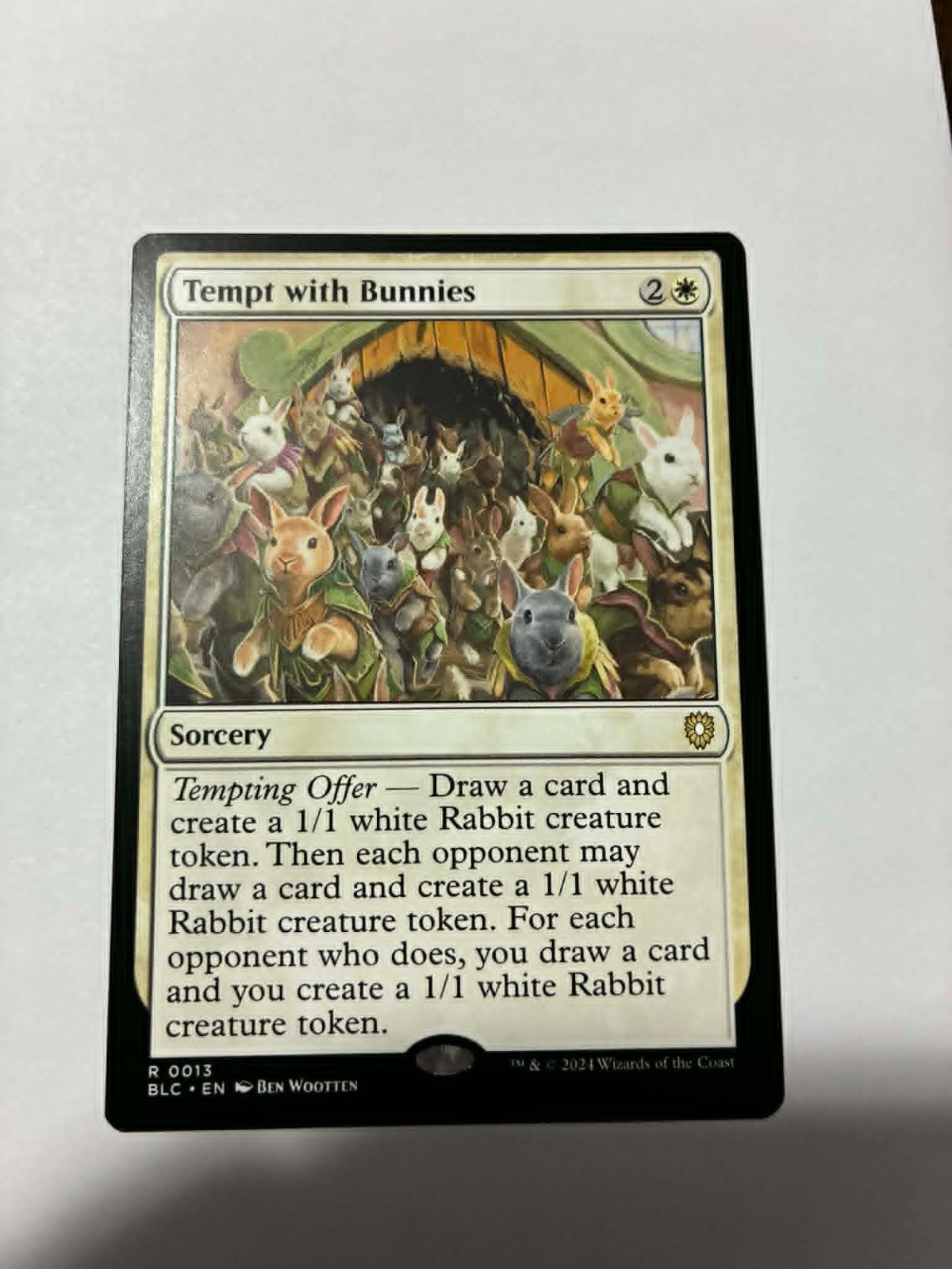 MTG ~ Tempt with Bunnies ~ Bloomburrow Commander ~