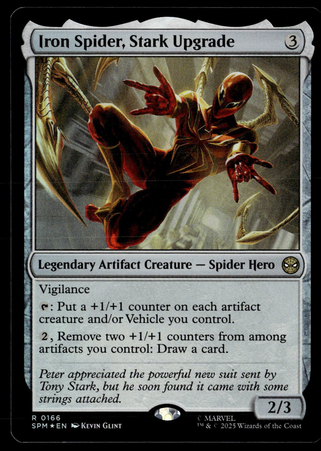 Iron Spider, Stark Upgrade 166 Marvel’s Spider-Man Magic: The Gathering Foil LP