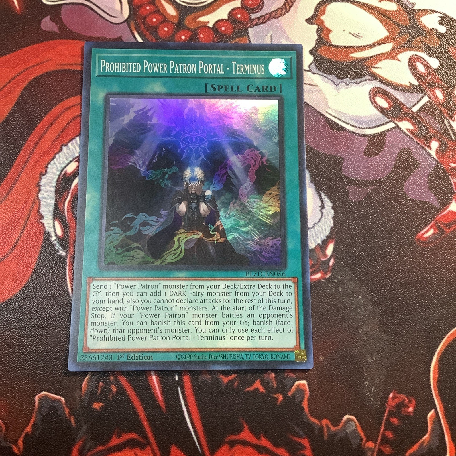 Prohibited Power Patron Portal – Term BLZD-EN056 Super R Blazing Dom Yu-Gi-Oh NM