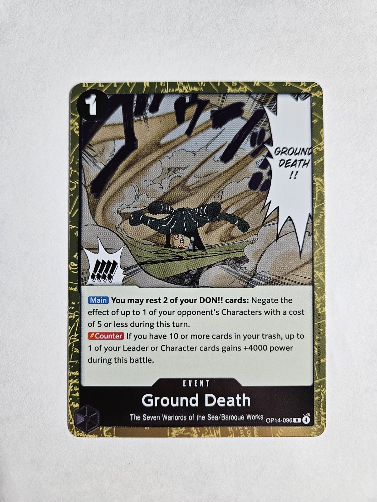 Ground Death OP14-096 FOIL The Azure Sea’s Seven R NM One Piece