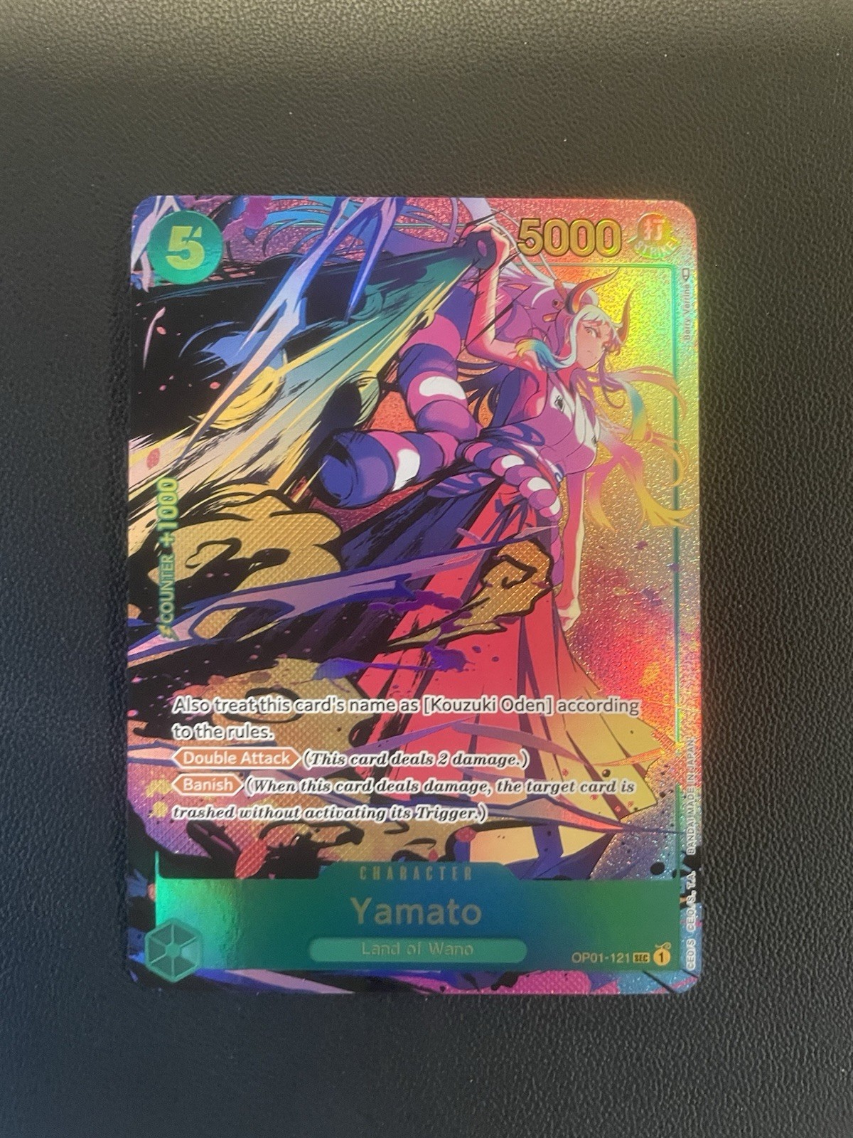 Yamato OP01-121 SEC Alt Art Romance Dawn One Piece Card Game NM English