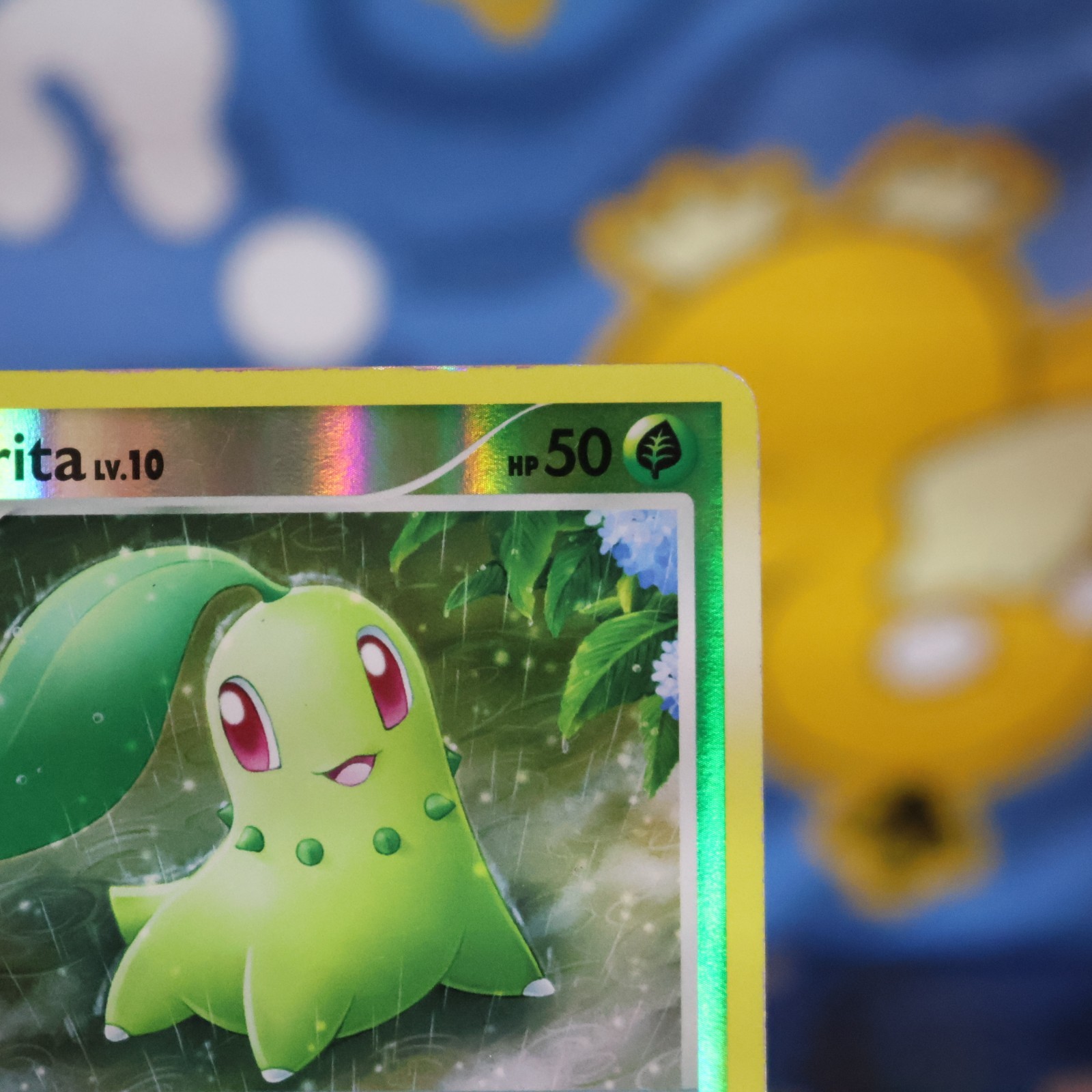 Chikorita 77/123 Common Mysterious Treasures Pokemon Reverse Holo – NM/LP+