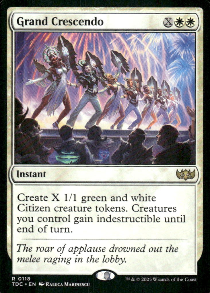 Grand Crescendo 118 Rare Commander: Tarkir: Dragonstorm Magic: The Gathering NM