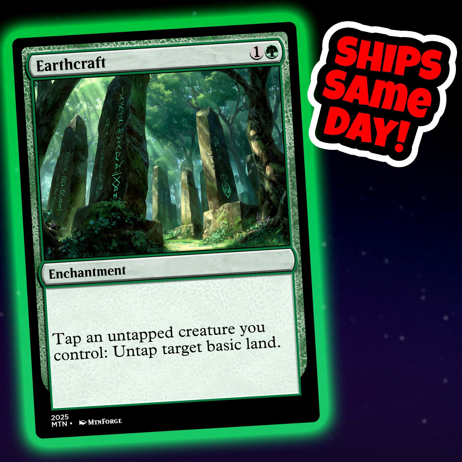 Earthcraft – Custom Art Magic: The Gathering Playtest Card – Commander