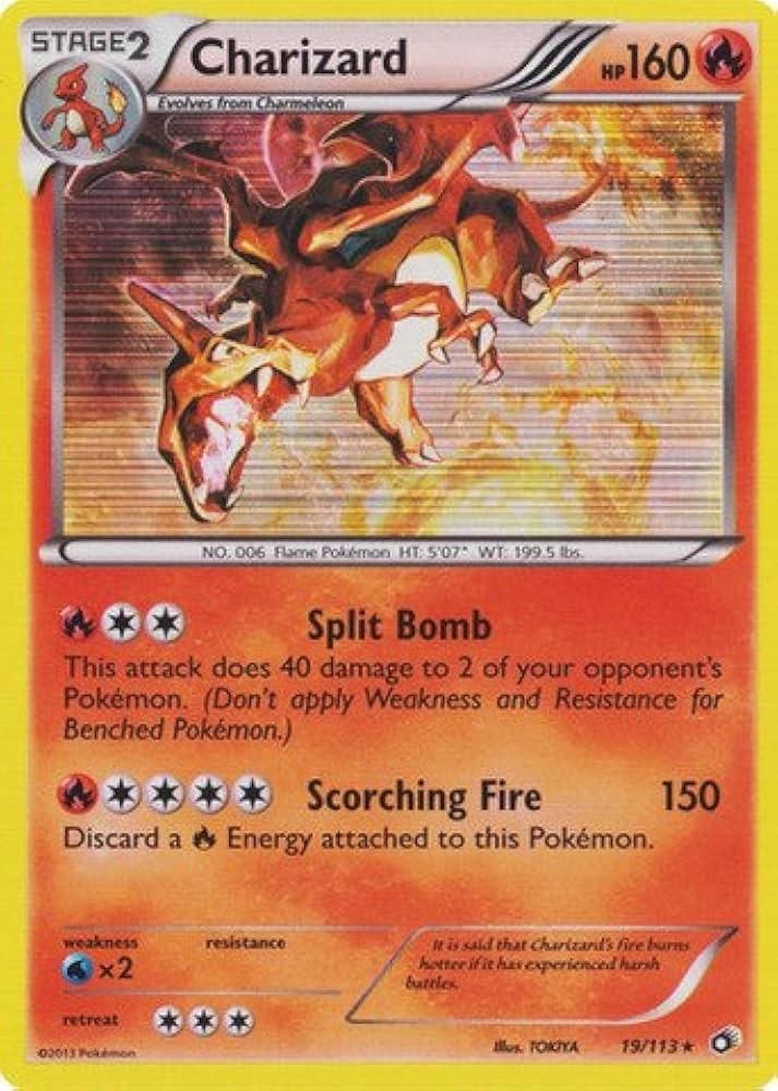 Pokémon TCG – Charizard – 19/113 – Holo – Rare – Legendary Treasures [Near Mint]