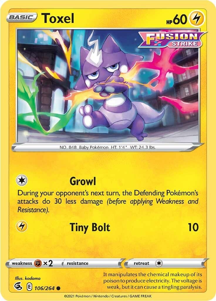 Toxel (106) – [SWSH08 – 106/264] – Common – Pokemon – EN