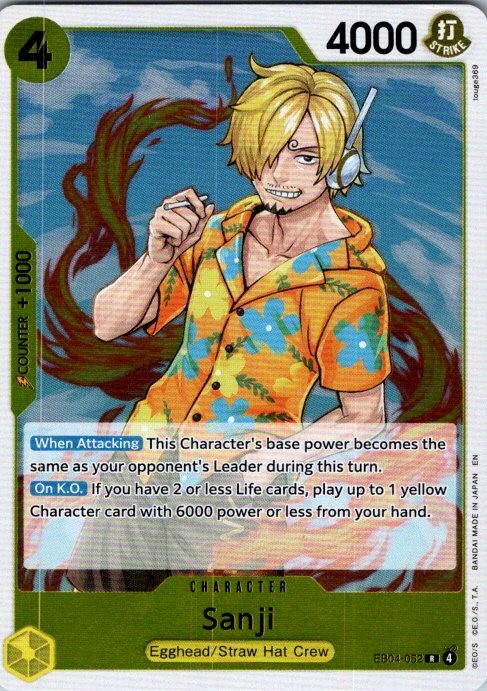 SANJI EB04-052 R ONE PIECE FOIL NM EB04 TOUGE369~-