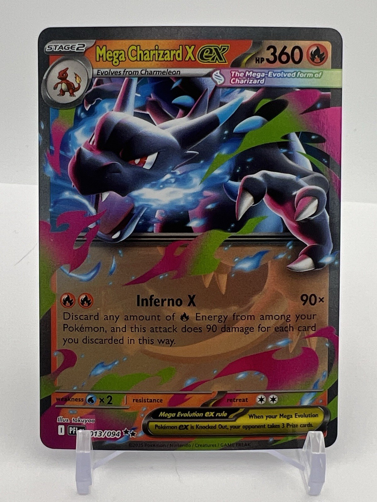 Mega Charizard X EX 13/94 – Phantasmal Flames Pokemon TCG Double Rare – NM