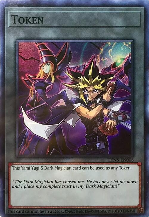 Token: Yami Yugi & Dark Magician TKN5-EN006 Yu-Gi-Oh! Tokens Yu-Gi-Oh NM