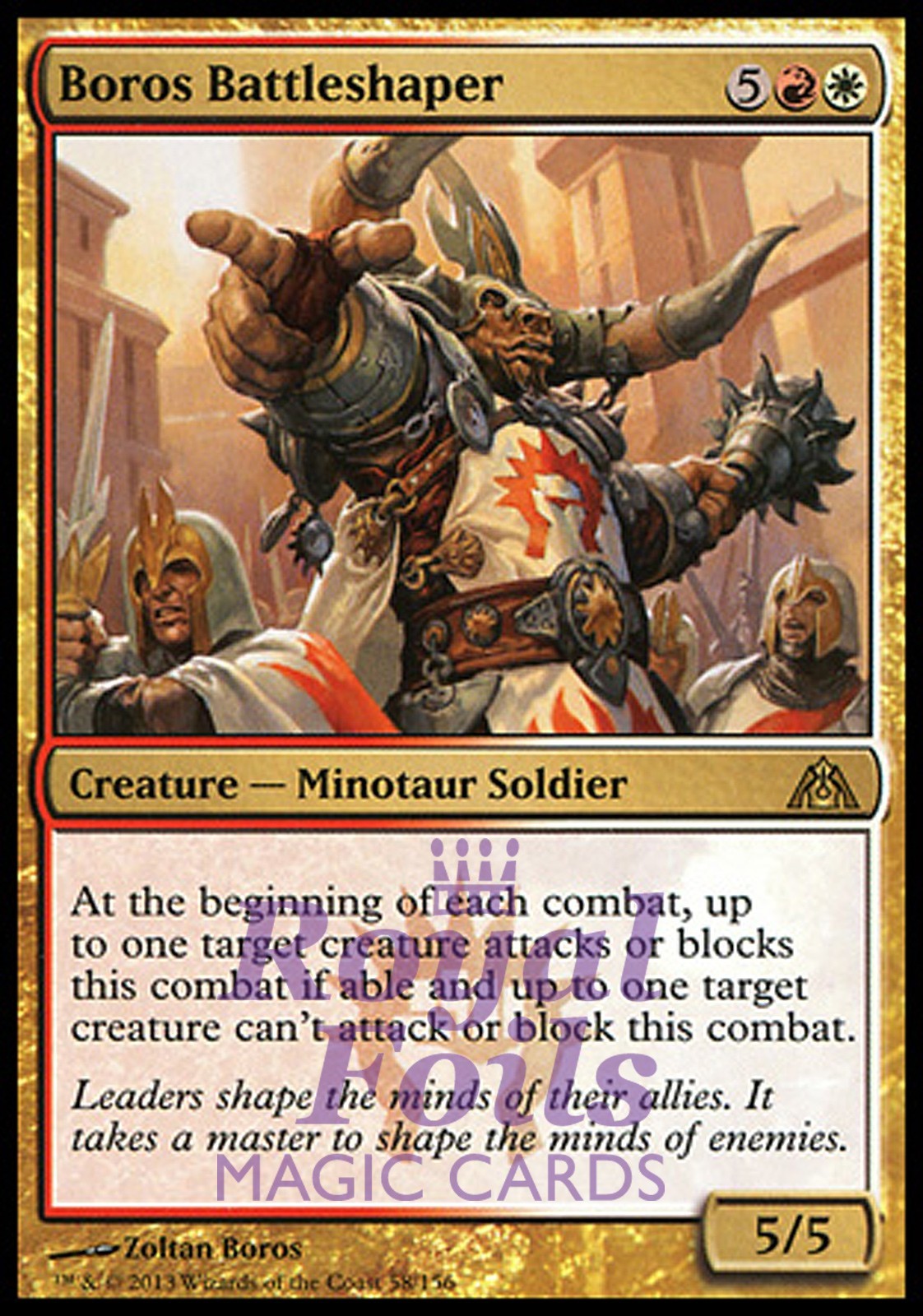 Boros Battleshaper 2x FOIL DGM MTG Dragon’s Maze Rare MINT red white