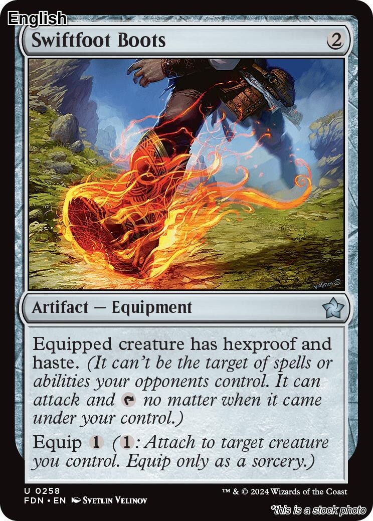 Swiftfoot Boots EN [FDN – 258] – NM TCG MTG